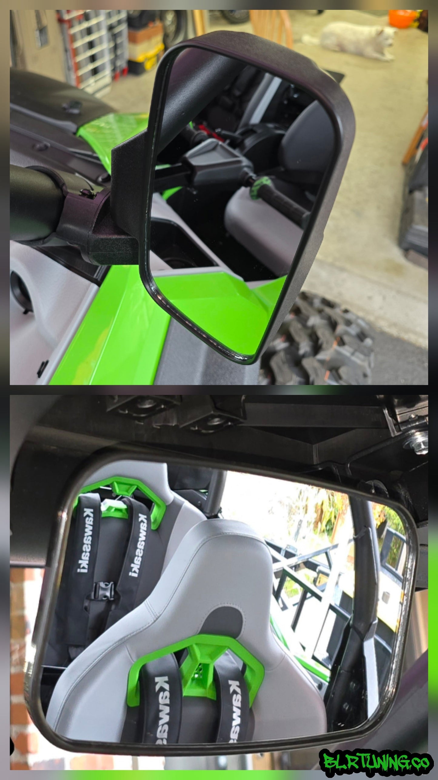 UTV MIRRORS - REAR VIEW MIRROR AND SIDE MIRRORS - LIGHTWEIGHT - WIDE FIELD OF VIEW - UNIVERSAL FITMENT - 1.6 in to 2 in ROLL CAGE MOUNTED - Howling Moto