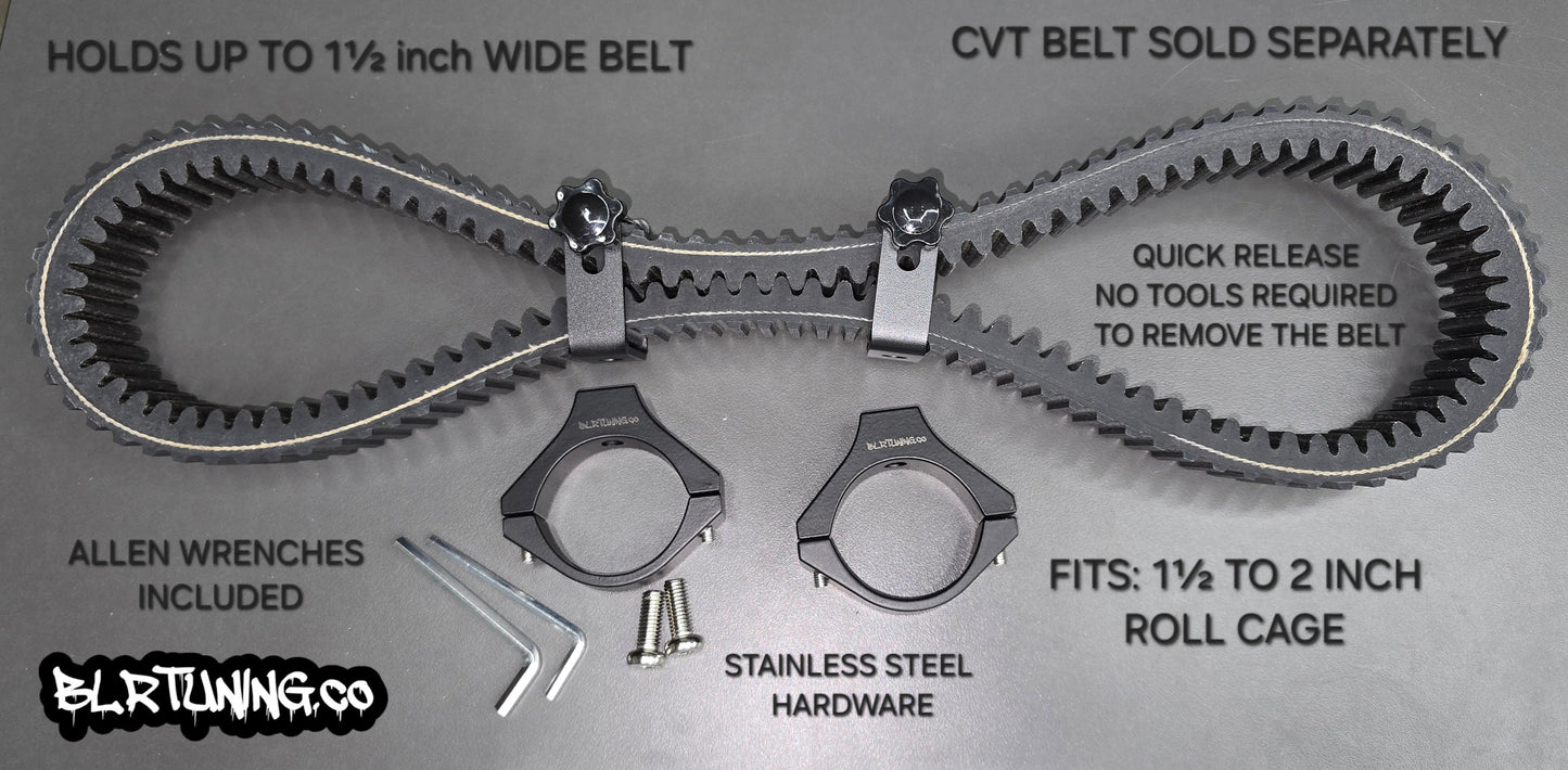 CVT Belt Holder – Roll Cage Mounted - fits 1.5 in - 2 in Roll Cage FOR UTV AND ATV - Howling Moto