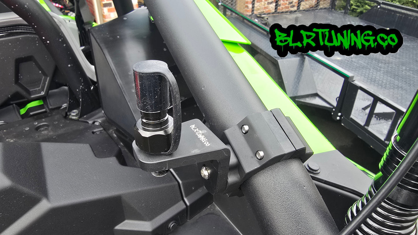UTV AND ATV FLAGPOLE QUICK RELEASE BILLET ALUMINUM 1/4 OR 5/16 FLAGPOLE HOLDER - Howling Moto