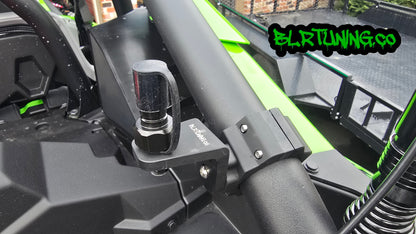 FLAGPOLE QUICK RELEASE AND ROLL CAGE MOUNTING BRACKET FITS 1/4 OR 5/16 FLAGPOLE AND FITS 1.6 TO 2 inch ROLL CAGE - Howling Moto
