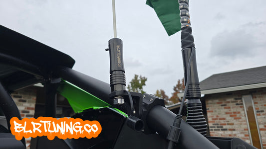 FLAGPOLE QUICK RELEASE AND ROLL CAGE MOUNTING BRACKET FITS 1/4 OR 5/16 FLAGPOLE AND FITS 1.6 TO 2 inch ROLL CAGE - Howling Moto