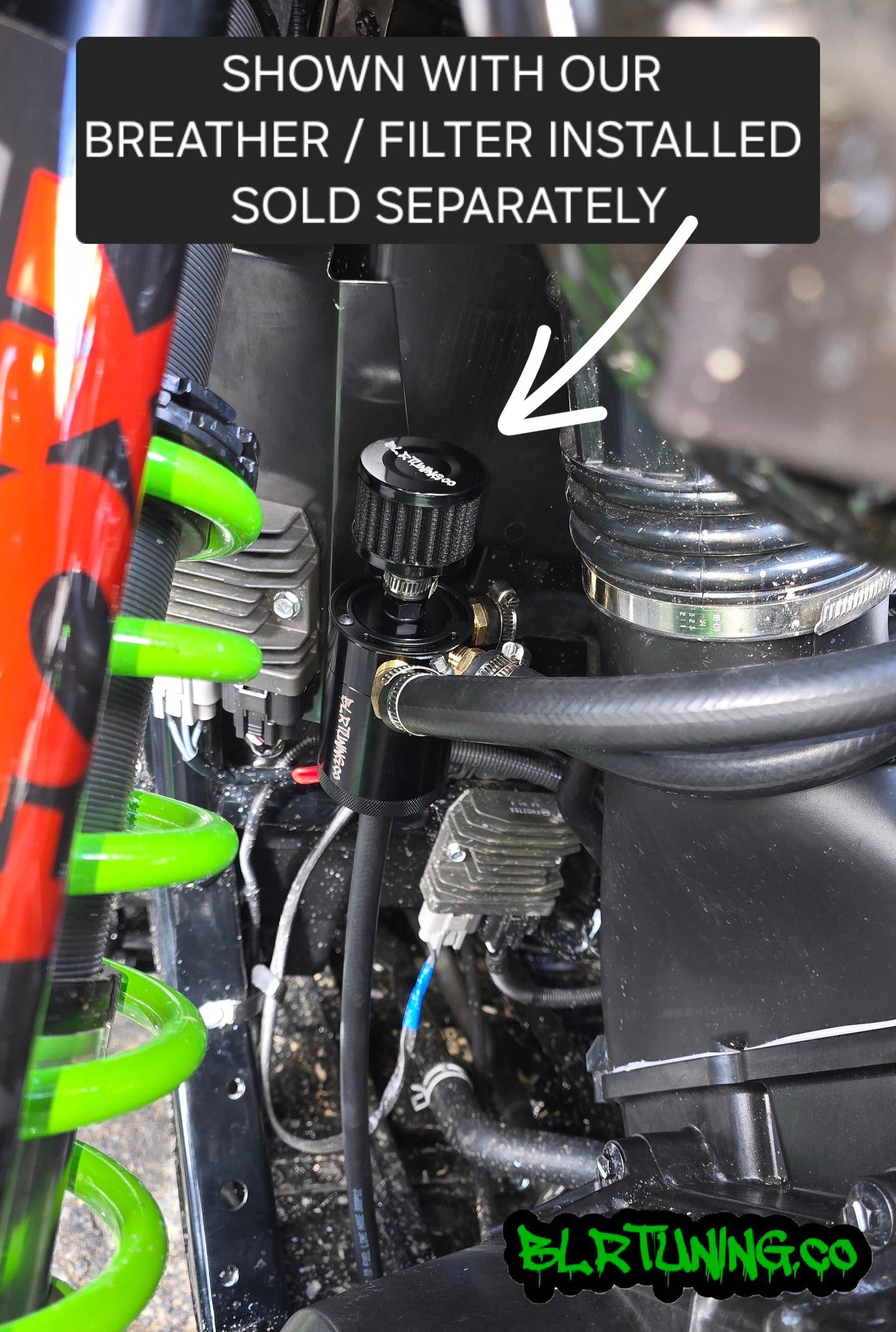 KAWASAKI TERYX H2 AIR OIL SEPARATOR 3 PORT CATCH CAN - Howling Moto