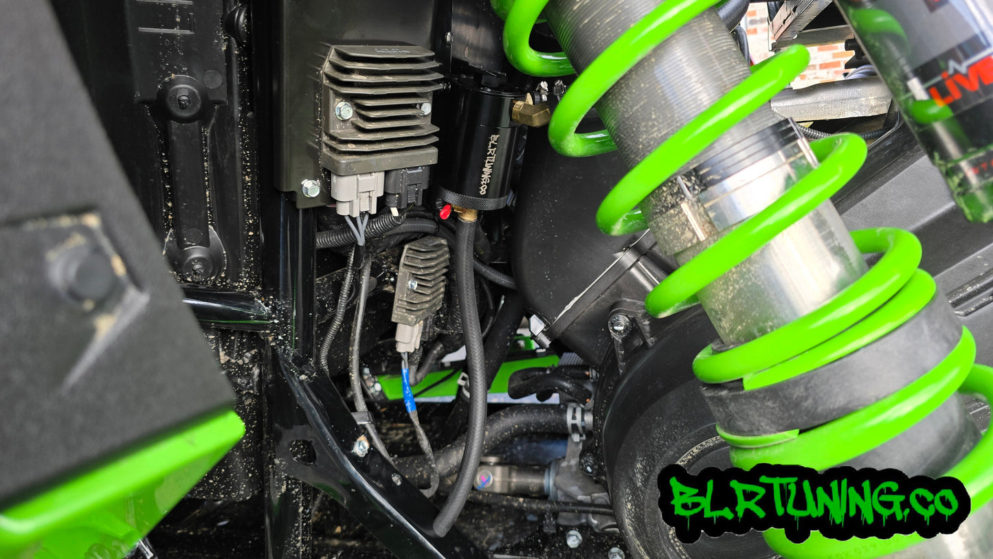 KAWASAKI TERYX H2 AIR OIL SEPARATOR 3 PORT CATCH CAN - Howling Moto