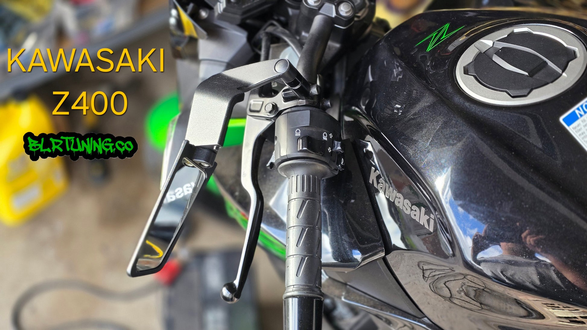 BLR TUNING Perch-Mounted Stealth Winglet Mirrors – Black Aluminum UNIVERSAL FIT - Howling Moto