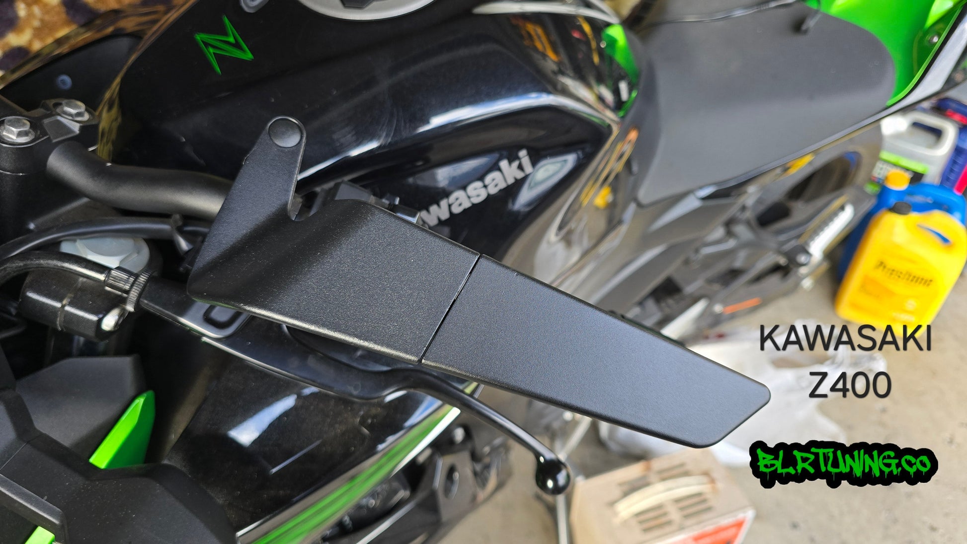 BLR TUNING Perch-Mounted Stealth Winglet Mirrors – Black Aluminum UNIVERSAL FIT - Howling Moto