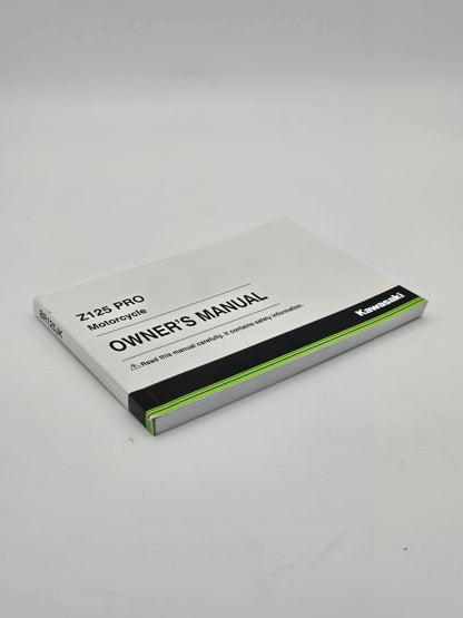 Kawasaki Z125 Pro Owner's Manual 2019 (Used) - Howling Moto