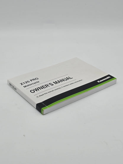 Kawasaki Z125 Pro Owner's Manual 2019 (Used) - Howling Moto