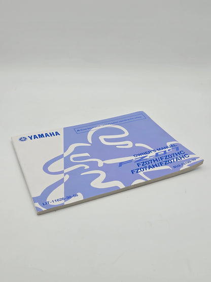 Yamaha FZ-07 Owner's Manual 2017 (Used) - Howling Moto