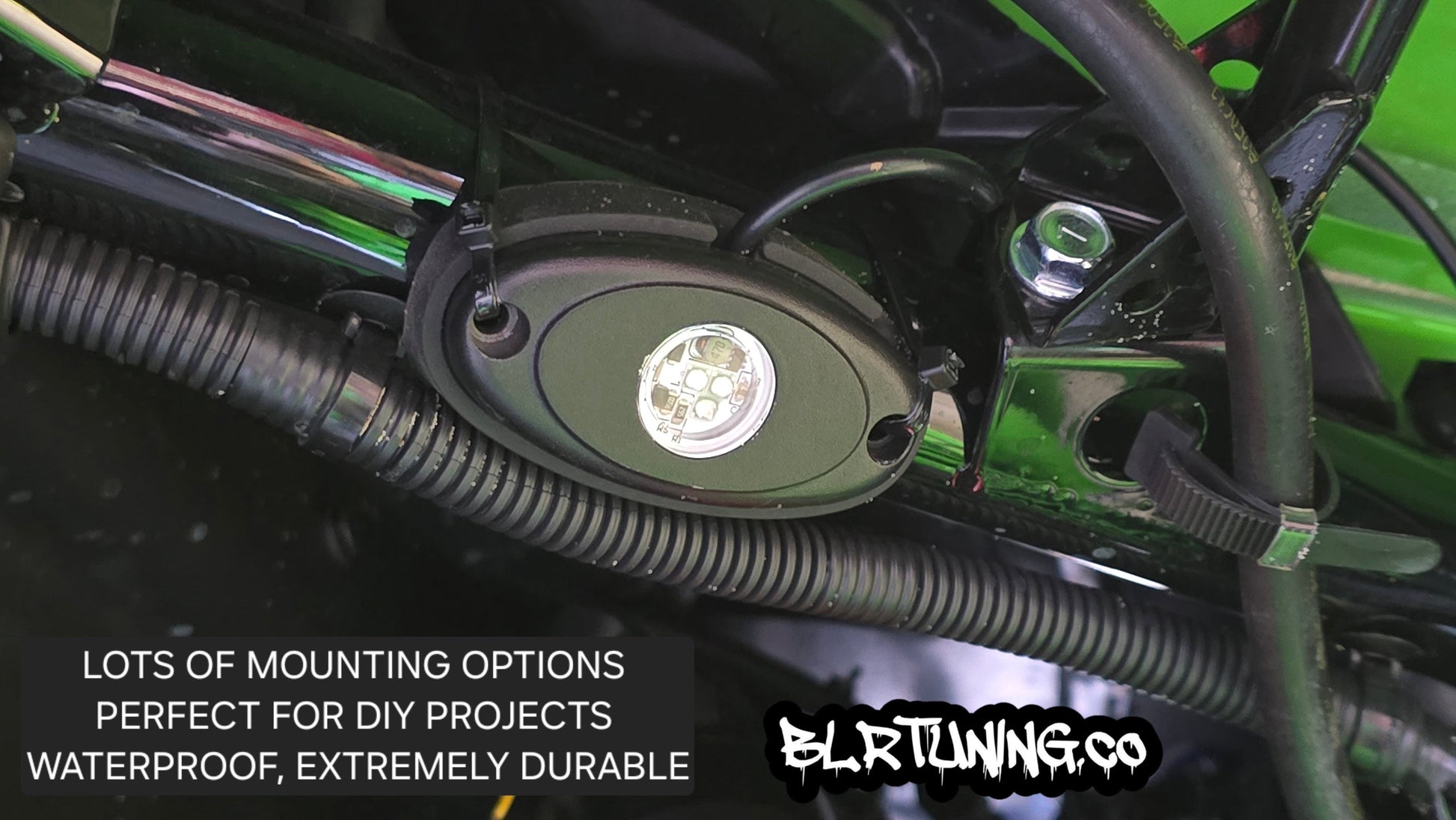 BLR TUNING HEAVY DUTY 12 VOLT LED ROCK LIGHTS – 4 PACK - Howling Moto