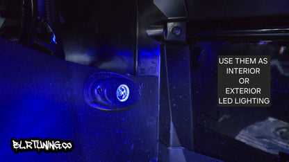 BLR TUNING HEAVY DUTY 12 VOLT LED ROCK LIGHTS – 4 PACK - Howling Moto