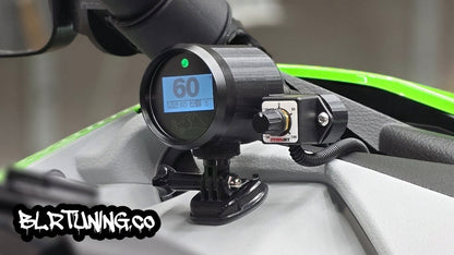 RAZORBACK GAUGE POD AND DYNOJET THROTTLE COMMANDER MOUNT KIT BY BLR TUNING - Howling Moto