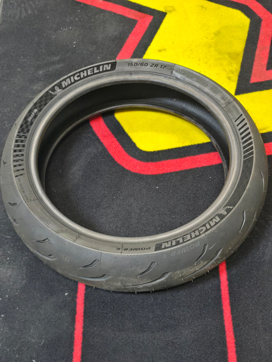 Michelin Power 6 Rear Tire 150/60 ZR17 (Take-Off) - Howling Moto