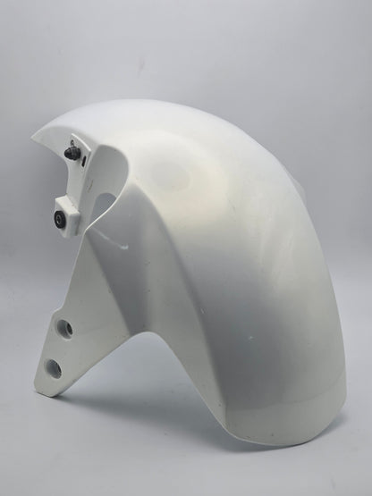 Used Honda Grom OEM front fender for 2014-2015 model, body part in black with mounting brackets visible.