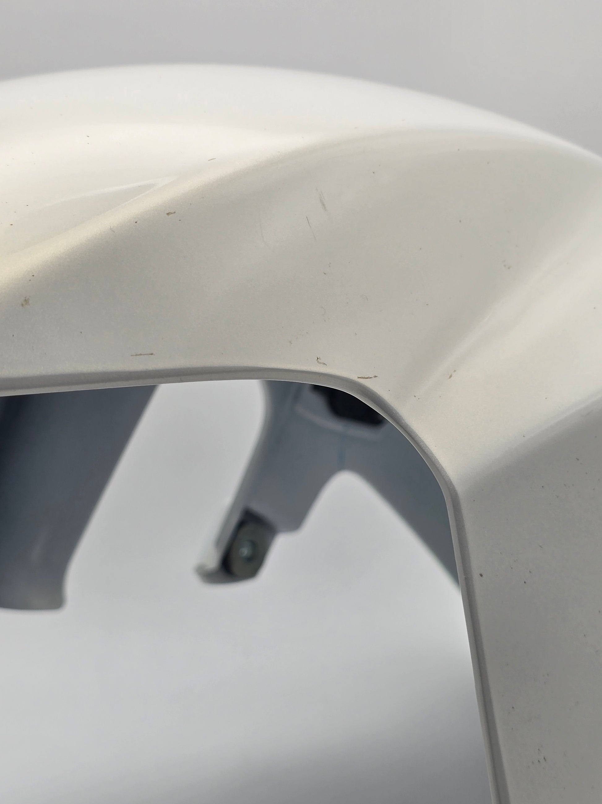Used Honda Grom OEM front fender for 2014-2015, black plastic body part in good condition.