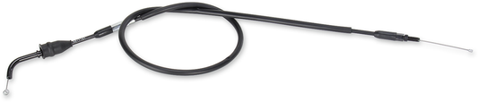 Black vinyl throttle cable for Yamaha motorcycles, 35 inches long, designed for offroad use by MOOSE OFFROAD.