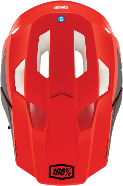 100% Trajecta Helmet - Fidlock - Cargo - Fluo Red - Large 80003-00011 - Howling Moto