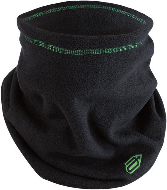 ARCTIVA Fleece Neck Warmer - Black/Green (Part Number 2502-0201)