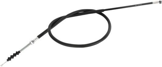 Black vinyl clutch cable for Honda motorcycles, MOOSE Offroad Offroad clutch cable part 45-2004, with metal ends and protective coating.