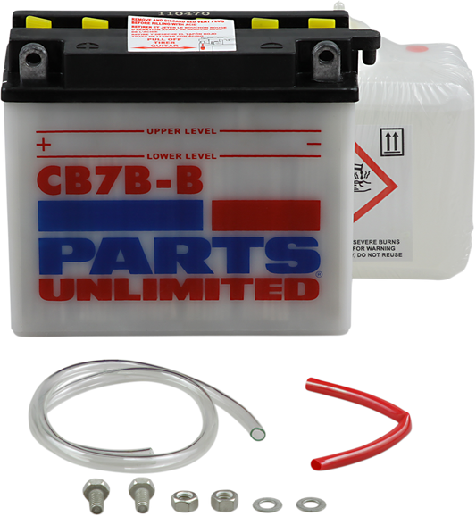 PARTS UNLIMITED, Parts Unlimited Heavy-Duty Battery YB7B-B CB7B-B-FP for Enhanced Starting Power and Reliability