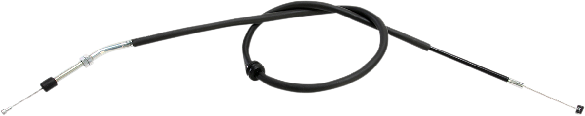 Black vinyl clutch cable for Honda motorcycles by MOOSE OFFROAD, model 45-2072, shown in the image.