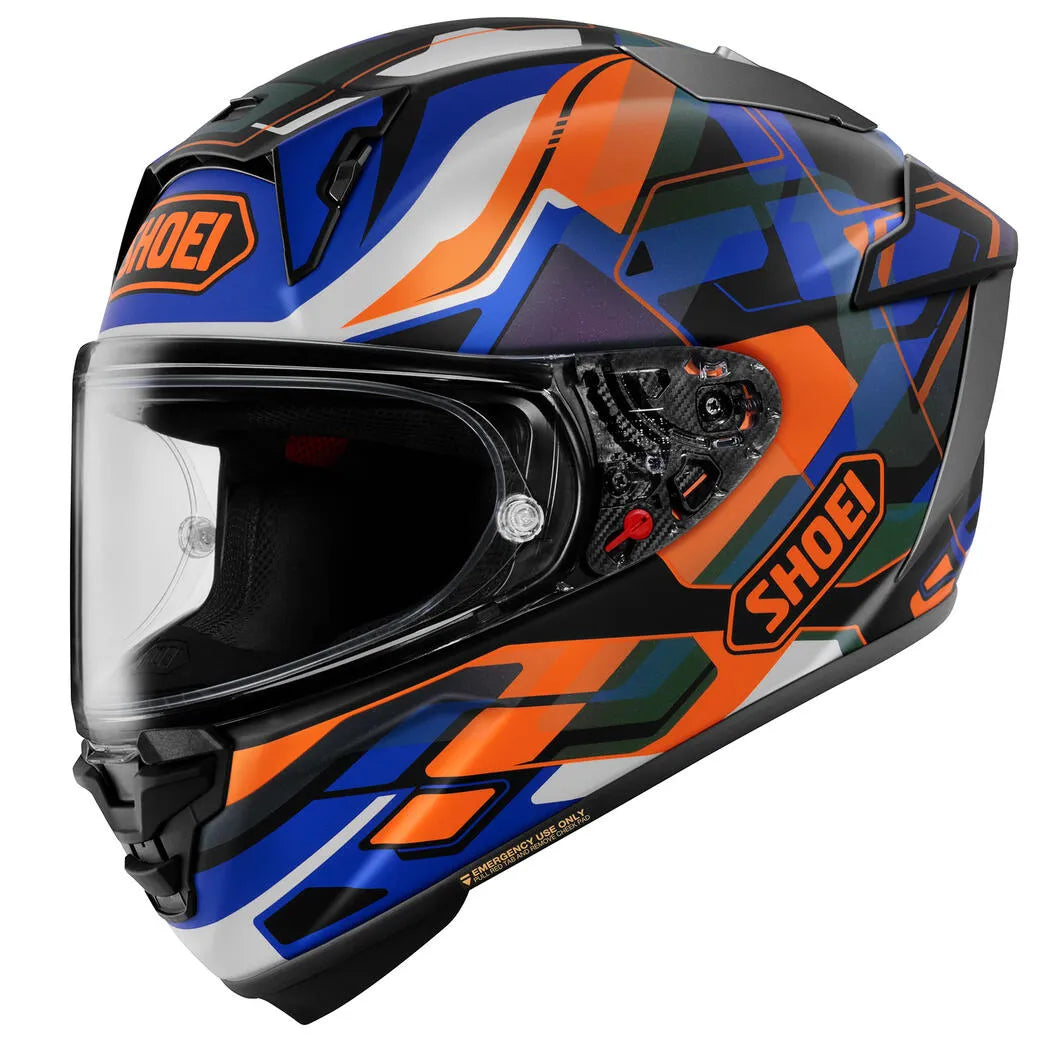 Shoei X-Fifteen Valion Helmet | Race-Ready Full Face | DOT/Snell M2025R/ECE R22.06