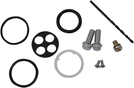 Moose Offroad fuel petcock rebuild kit for Honda models, includes gaskets and valves, for easy fuel system maintenance.