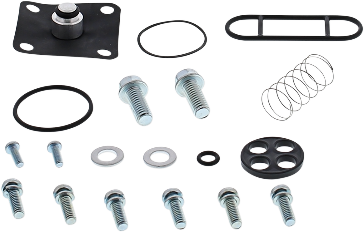 MOOSE OFFROAD Suzuki fuel petcock rebuild kit with gasket and parts for offroad motorcycle fuel system repair.