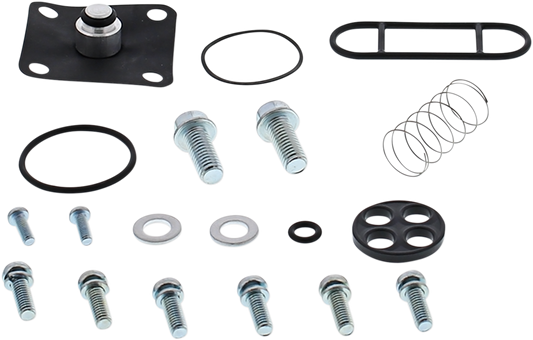 MOOSE OFFROAD Suzuki fuel petcock rebuild kit with gasket and parts for offroad motorcycle fuel system repair.