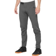 Charcoal 100% Airmatic Pants by Bill's Exhausts in US size 34, showing the relaxed fit and fabric texture.