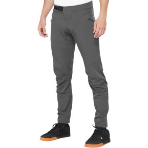 Bill's Exhausts 100% Airmatic Pants in charcoal, US size 30, showing the relaxed fit and durable fabric.
