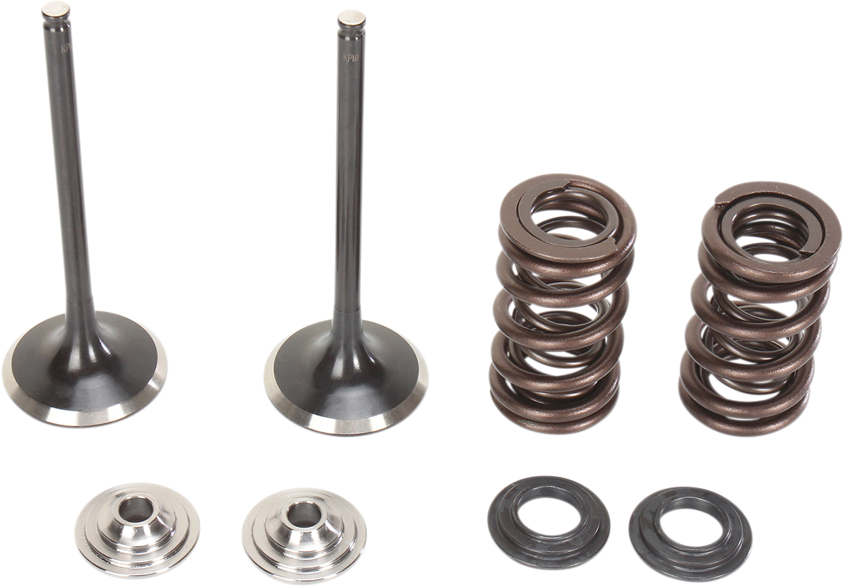 MOOSE OFFROAD Valve and Spring Kit for Suzuki RMZ250, part M60-60470, with metal valves and springs for motorcycle suspension.
