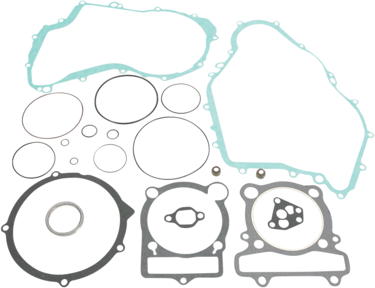 Moose Offroad Yamaha complete motor gasket kit with various gaskets and seals for engine repair, part number 808861MSE.