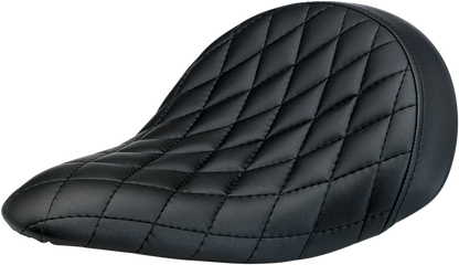 Bill's Exhausts Biltwell Slimline Seat Diamond 4002-101, sleek motorcycle seat with diamond stitching, designed for style and comfort
