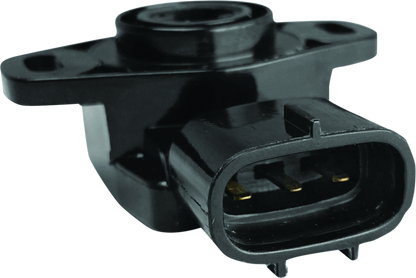 QuadBoss throttle position sensor for Polaris ACE and Sportsman models, shown in a close-up image.