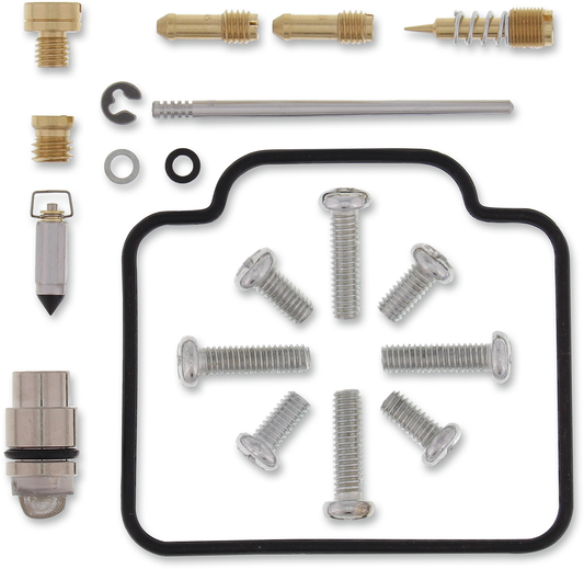 Moose Offroad Polaris 26-1011 carburetor repair kit with OEM seals and jet set, including gaskets and replacement components.