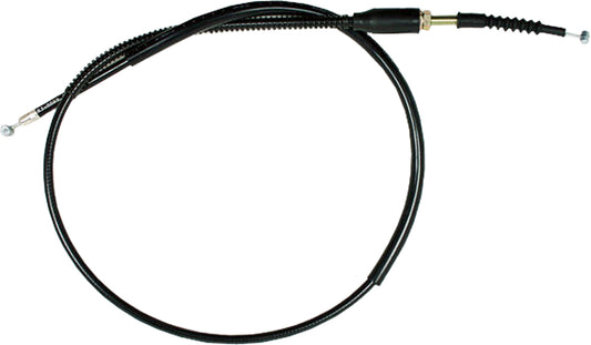 Motion Pro black vinyl clutch cable with premium chrome fittings, designed for motorcycle clutch systems.