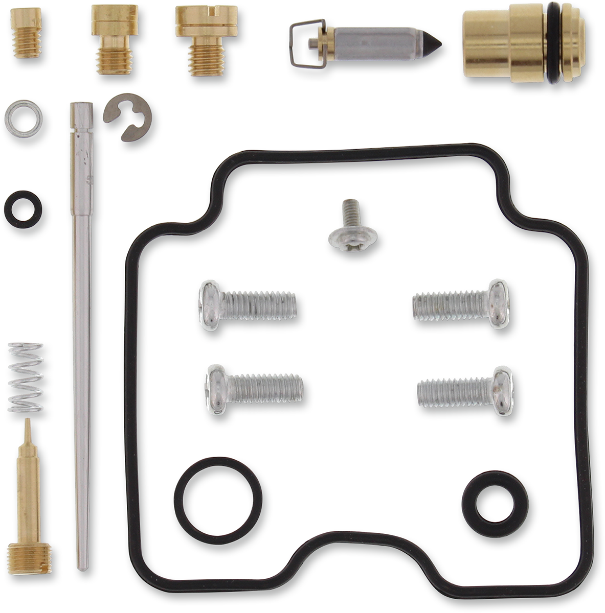 Moose Offroad Suzuki carburetor repair kit Part 26-1092 showing assorted gaskets and components for motorcycle carburetor repair.