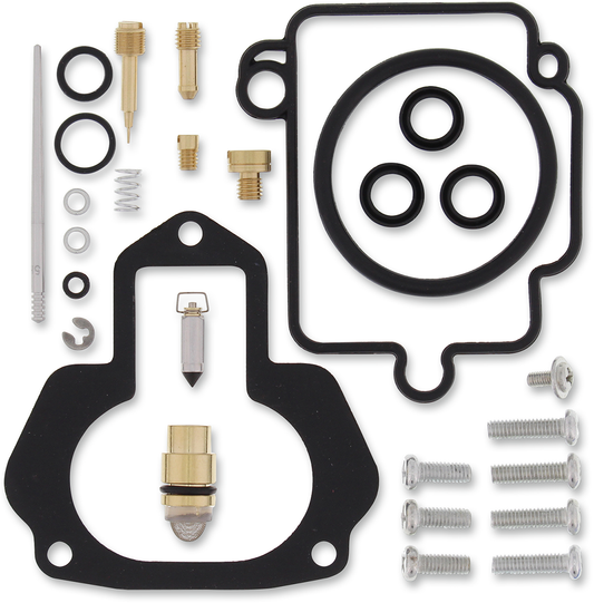 Moose Offroad Yamaha carburetor repair kit 26-1480 with various gaskets and components for engine maintenance.