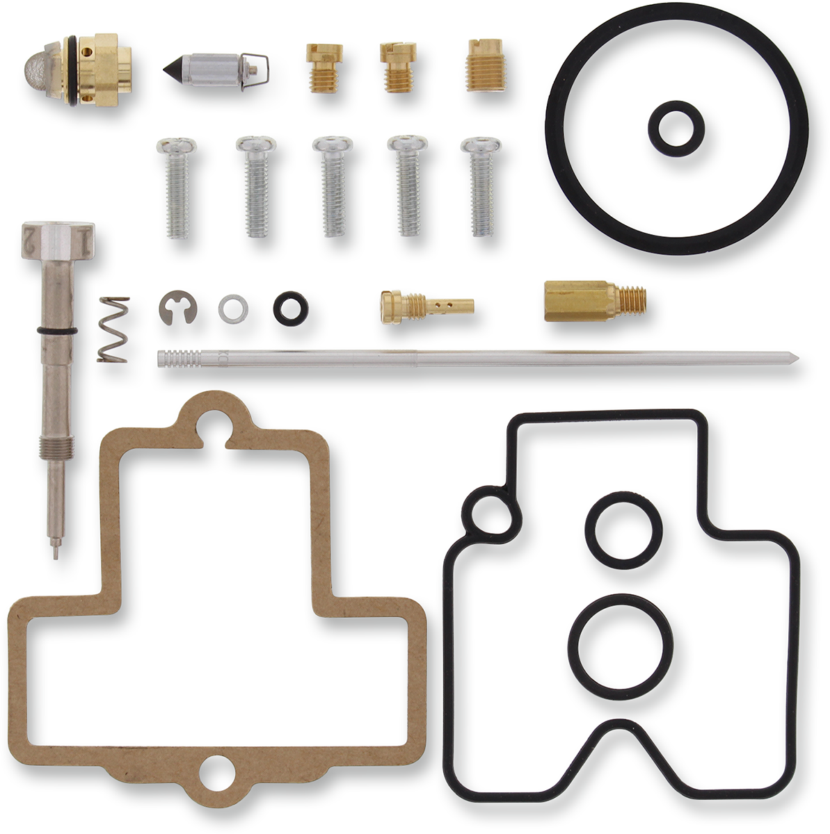 MOOSE OFFROAD Kawasaki/Suzuki 26-1498 carburetor repair kit with NBR rubber components for motorcycle maintenance.