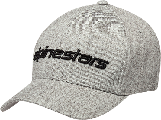 Alpinestars Linear Hat in Heather Gray and Black, small/medium size, casual protective headwear with logo details