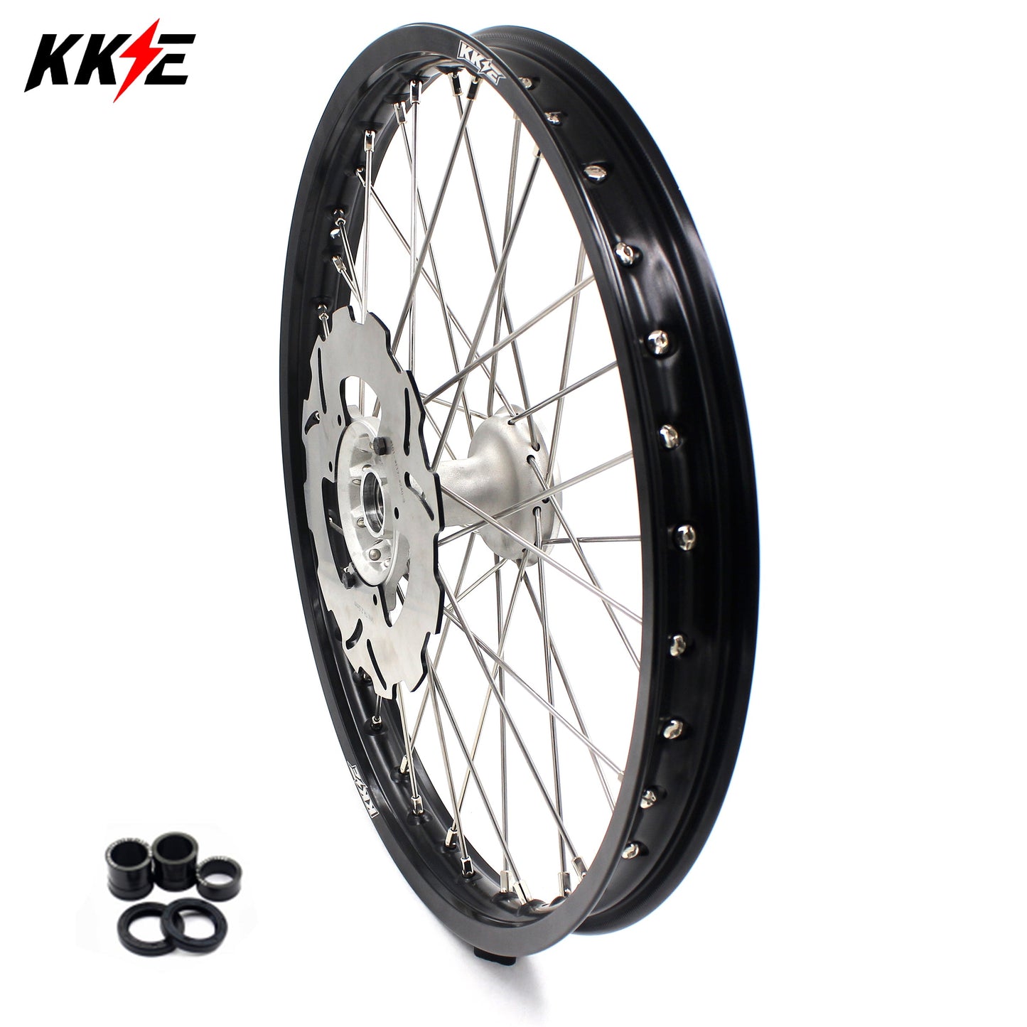 KKE 21" Cast Hub Billet Rim Wheel Fit Honda XR400R 1996-2004 Disc - Howling Moto