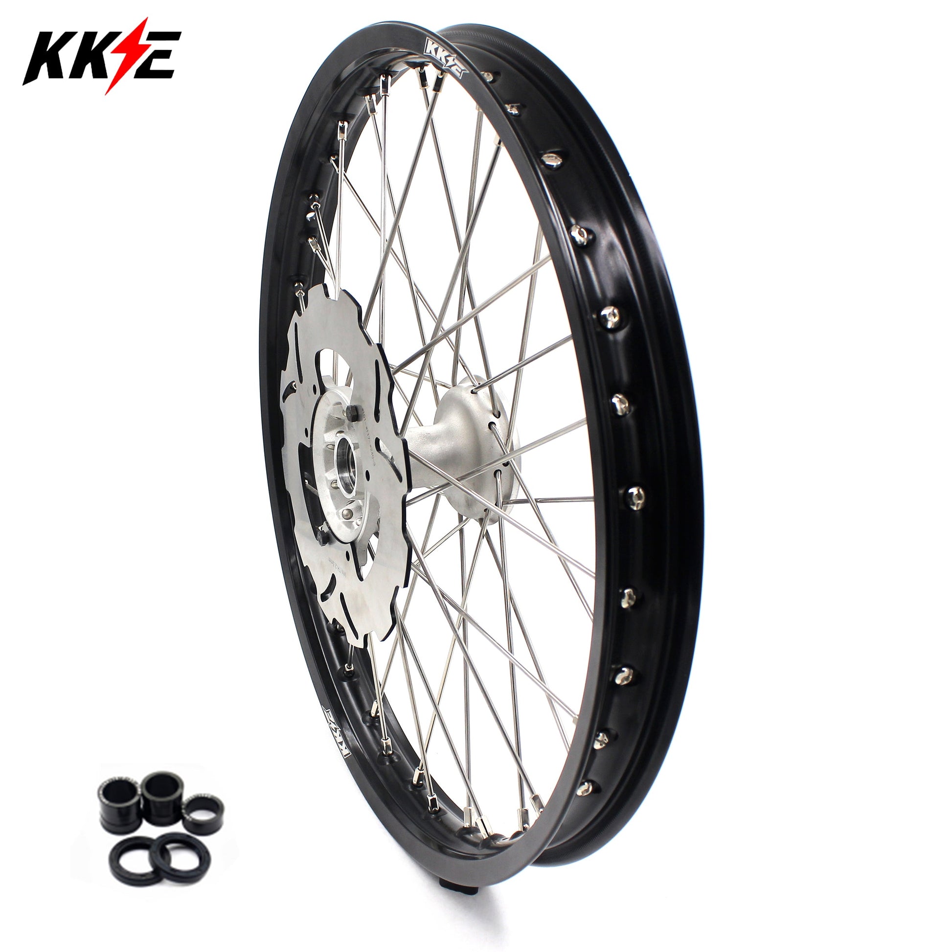 KKE 21" Cast Hub Billet Rim Wheel Fit Honda XR400R 1996-2004 Disc - Howling Moto