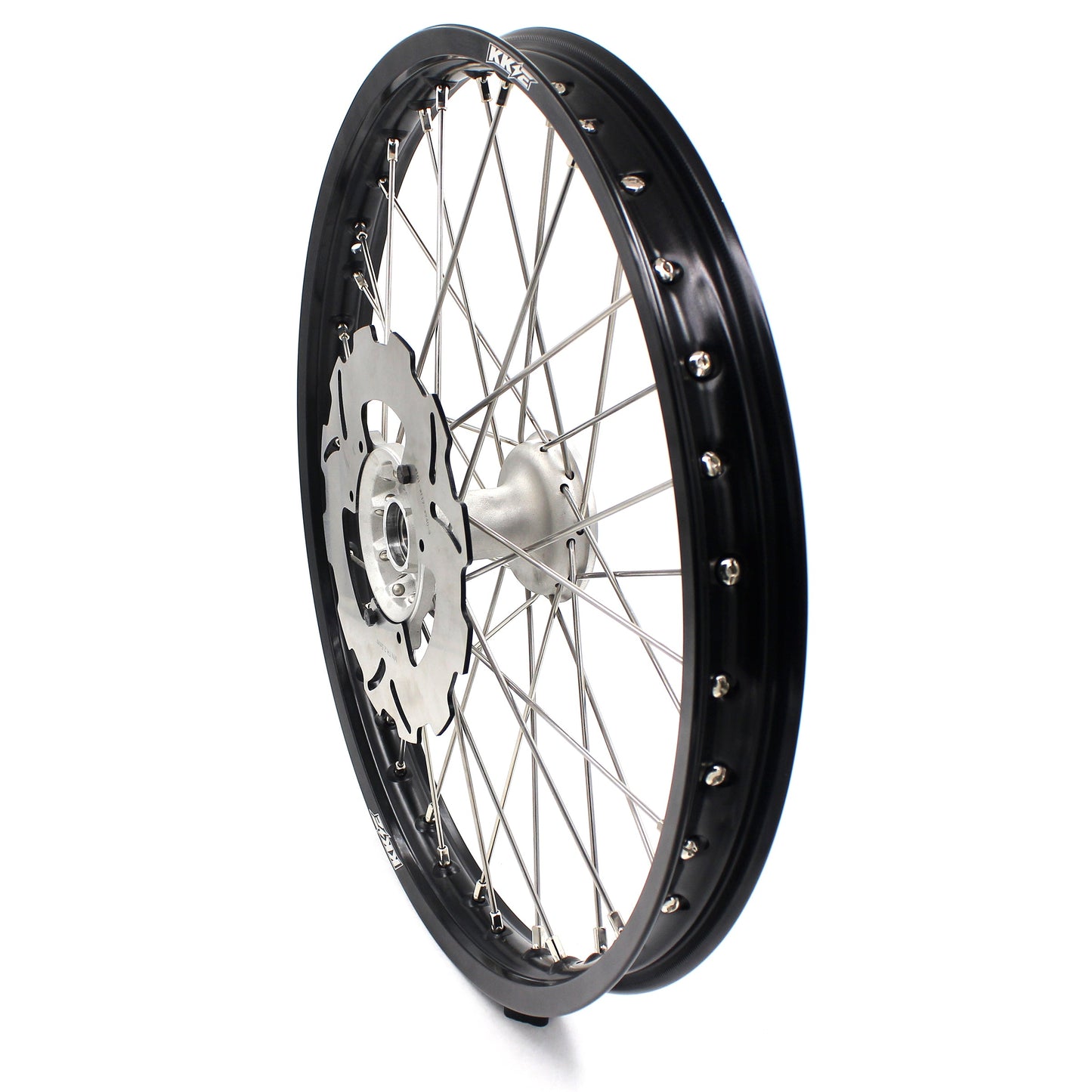 KKE 21 & 18 Casting MX Rims for Honda XR400R 96-04 XR600R 91-2000 240MM/220MM Disc Silver&Black - Howling Moto