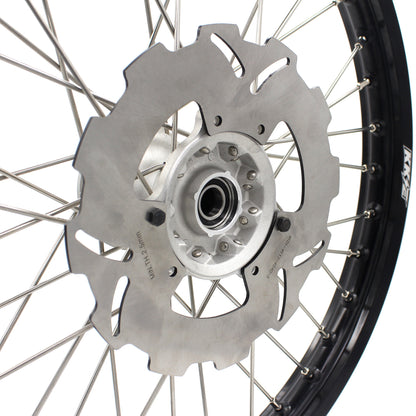 KKE 21 & 18 Casting MX Rims for Honda XR400R 96-04 XR600R 91-2000 240MM/220MM Disc Silver&Black - Howling Moto