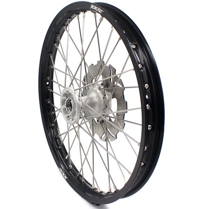 KKE 21 & 19 Casting MX Rims for Honda XR400R 96-04 XR600R 91-2000 240MM/220MM Disc Silver&Black - Howling Moto