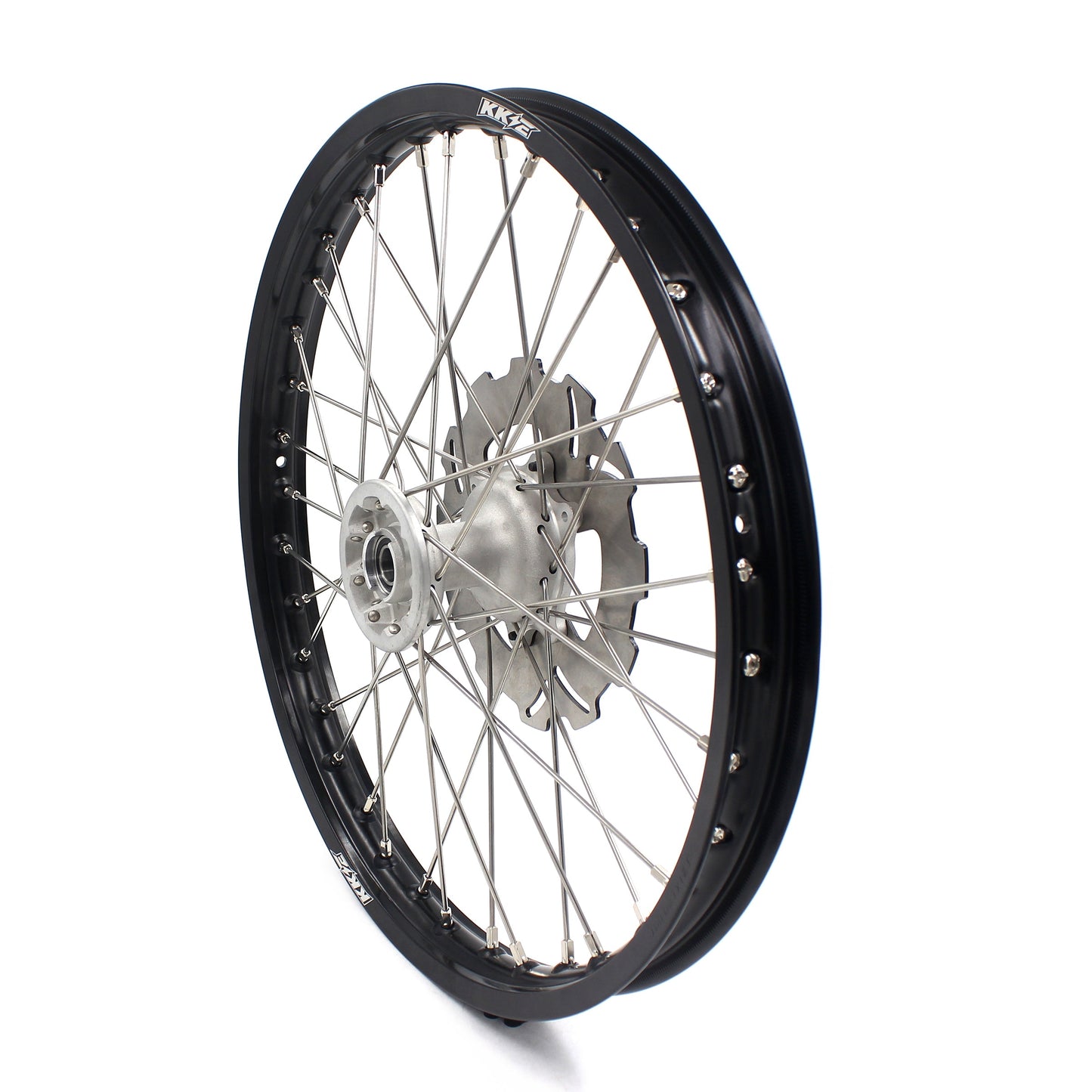 KKE 21 & 18 Casting MX Rims for Honda XR650R 2000-2008 240MM/240MM Disc Silver&Black - Howling Moto