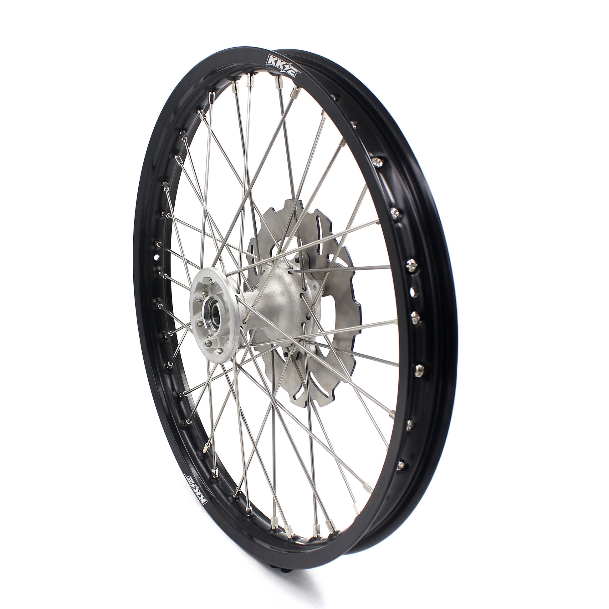 KKE 21 & 18 Casting MX Rims for Honda XR650R 2000-2008 240MM/240MM Disc Silver&Black - Howling Moto