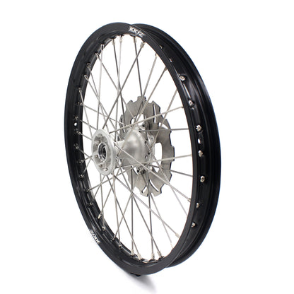KKE 21 & 18 Casting MX Rims for Honda XR650R 2000-2008 240MM/240MM Disc Silver&Black - Howling Moto