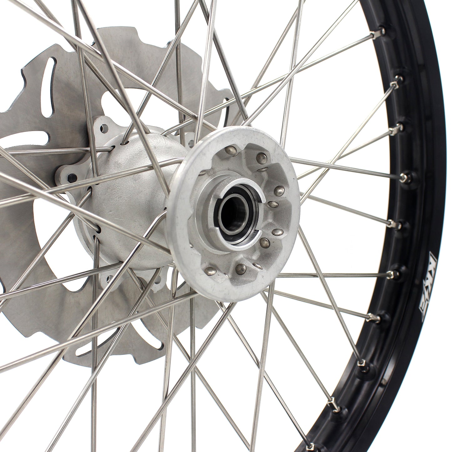 KKE 21 & 18 Casting MX Rims for Honda XR400R 96-04 XR600R 91-2000 240MM/220MM Disc Silver&Black - Howling Moto