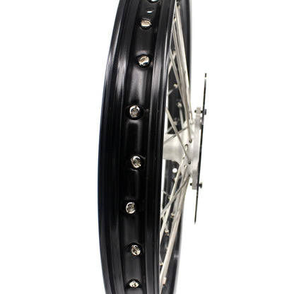 KKE 21 & 18 Casting MX Rims for Honda XR400R 96-04 XR600R 91-2000 240MM/220MM Disc Silver&Black - Howling Moto